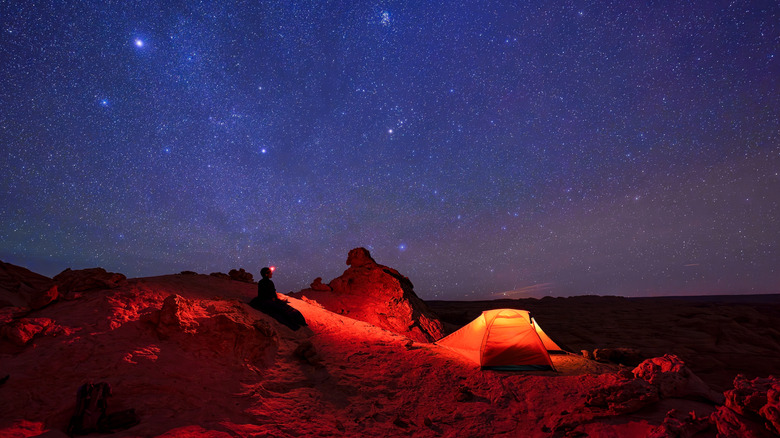 Wild camping in canyons