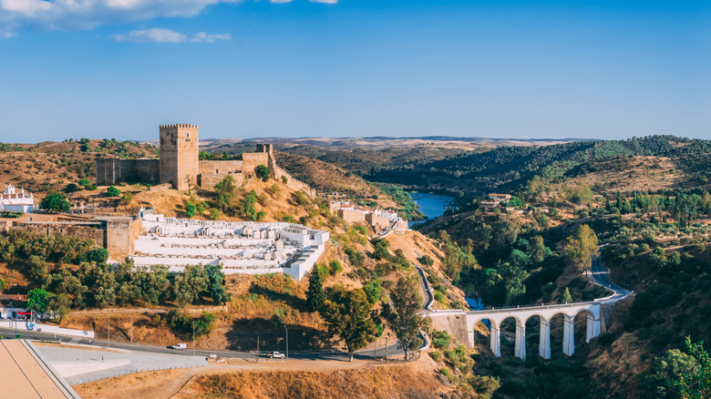 Castelo de Mértola and Church of Nossa Senhora da Anunciação in Mértola, Portugal
