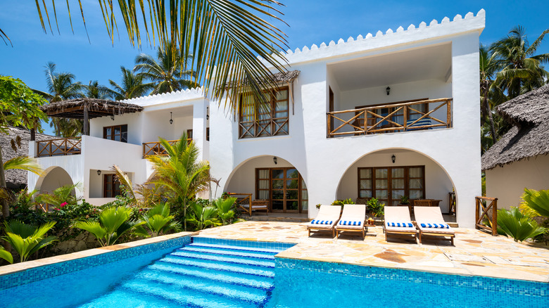 A luxury villa in Europe