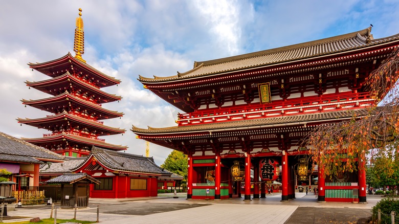Senso-ji Temple and pagoda in Asakusa, Tokyo
