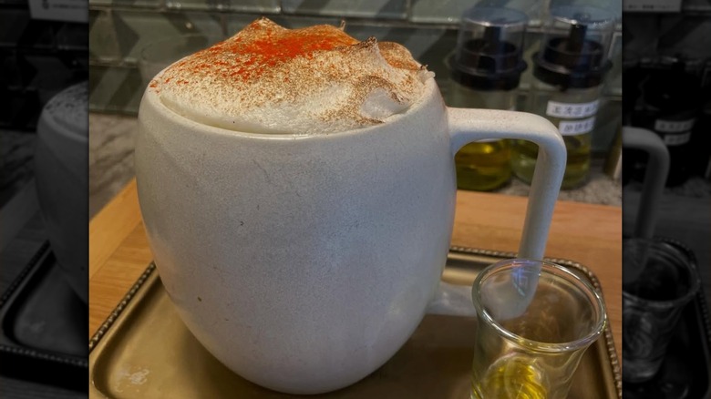Cappuccino ramen of Rahmen Eddie in Tokyo