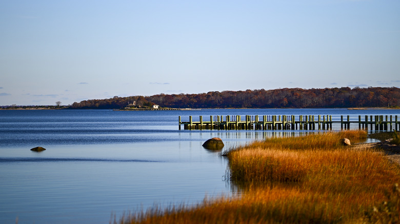 View of Shelter Island in the North Fork of Long Island, New York