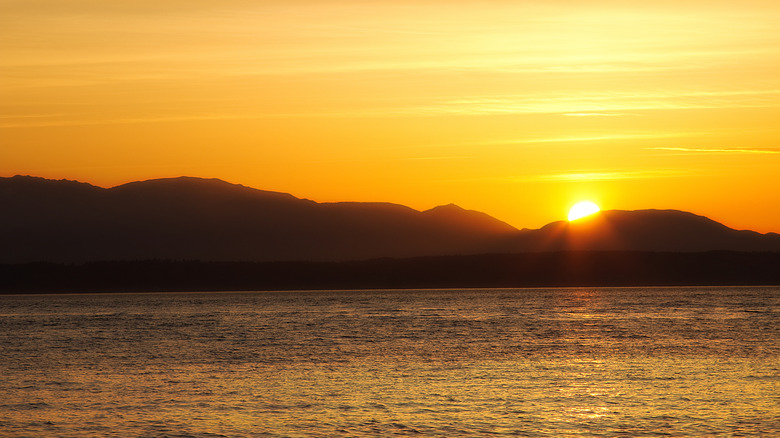 Sunset at Golden Gardens Park, Washington