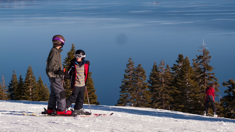 A panoramic view of Lake Tahoe at Homewood Mountain Resort.