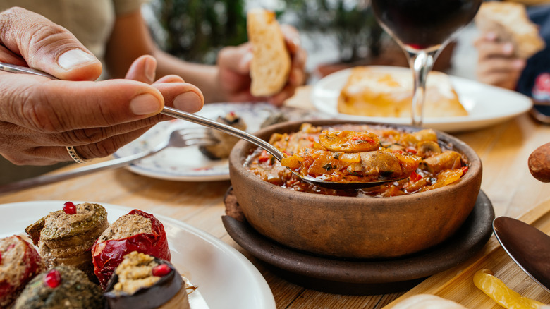 Chashushuli stew at a Georgian restaurant