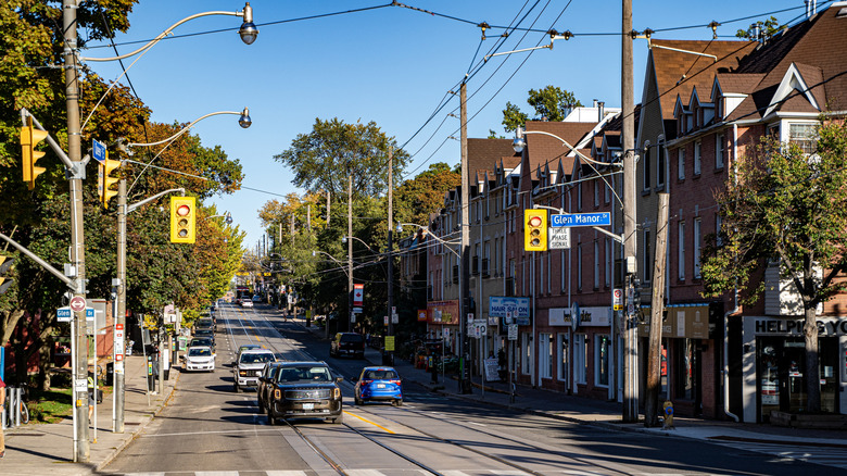 A peaceful street in The Beaches neighborhood of eastern Toronto