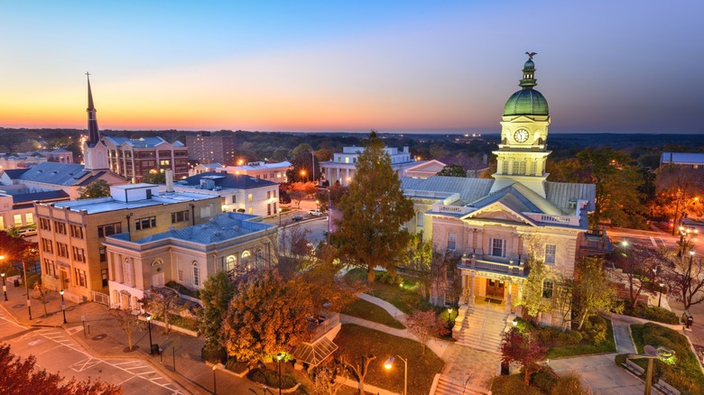 Aerial view of Athens, Georgia