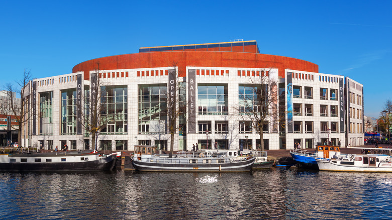 Theater complex on water in Amsterdam