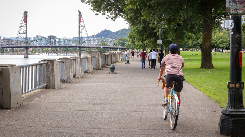 Biking in Portland, Oregon