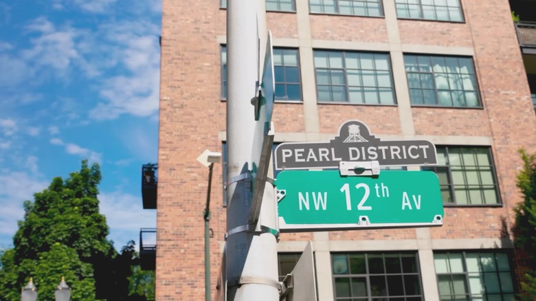 Pearl District street sign in Portland