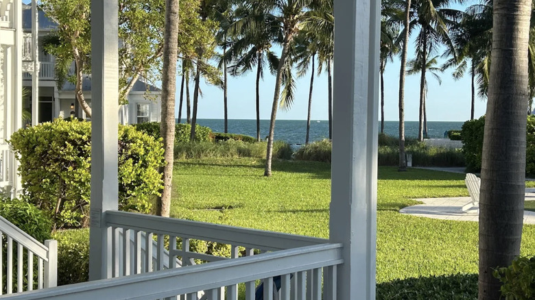 views from beach houses in tranquility bay beachfront resort, marathon, florida keys