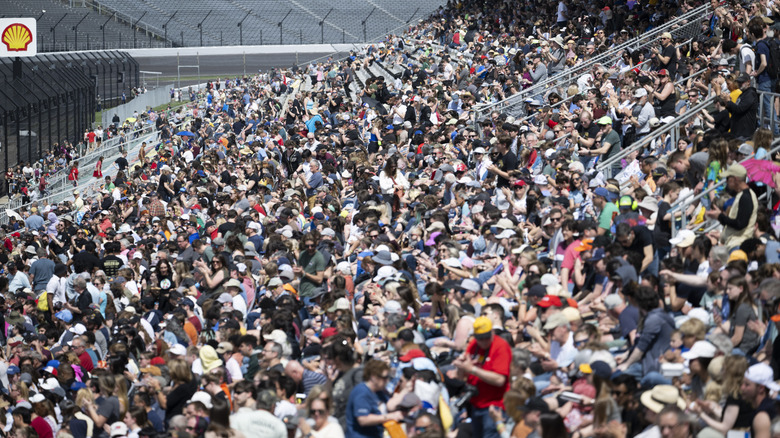Indianapolis Speedway during the 2024 total solar eclipse
