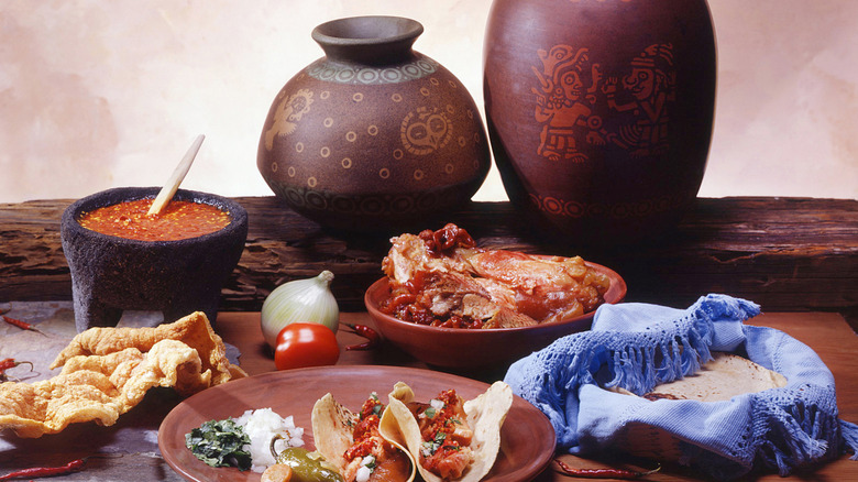 Composition of Mexican food