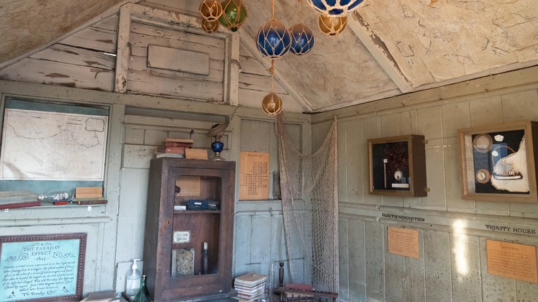 An exhibit inside The Faraday Effect in London, England