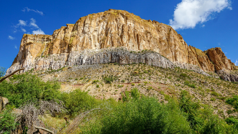 Large rock formation in Aravaipa Canyon Wilderness