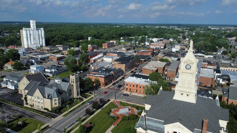 View of Marysville in Ohio, United States