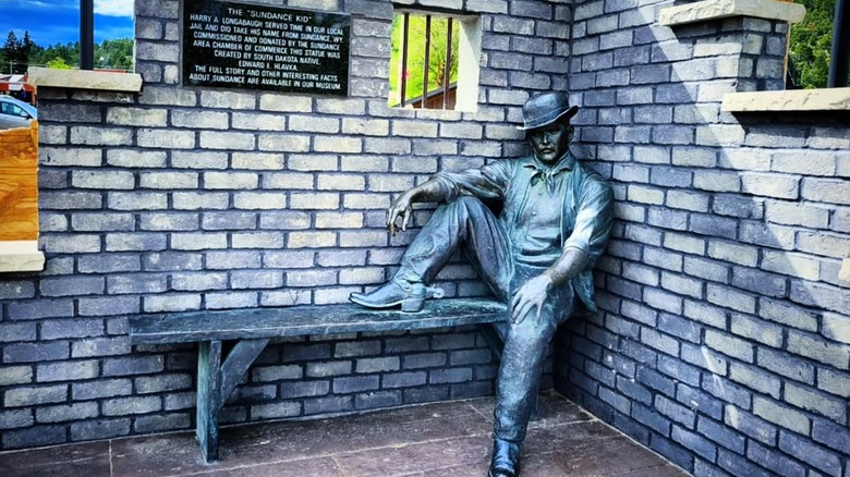 A statue of the Sundance Kid