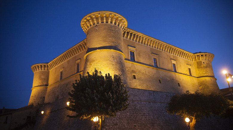 The Fortress of Alviano at night