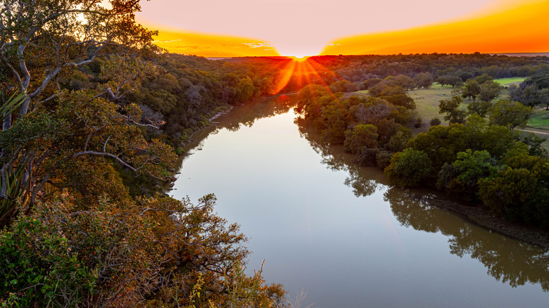 Aerial subset view of Colorado River