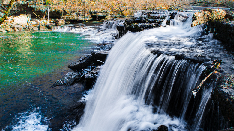 Blue Hole Falls in Old Stone Fort State Archaeological Park
