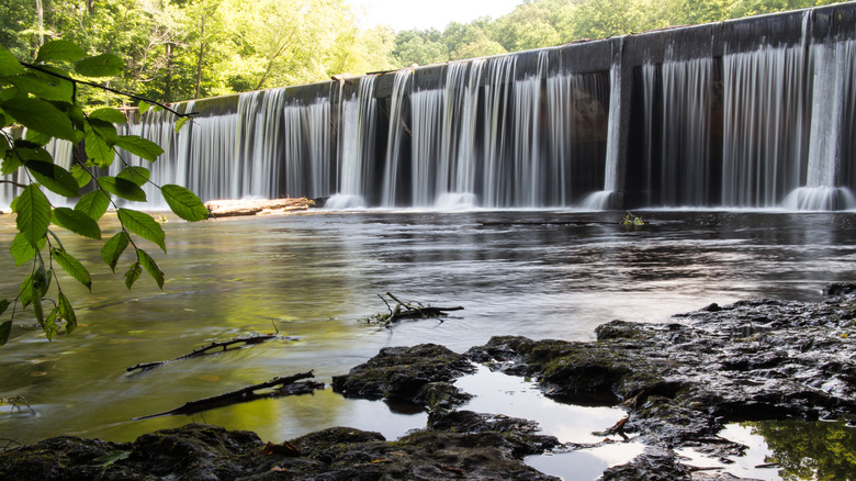 Waterfall in Old Stone Fort State Archaeological Park