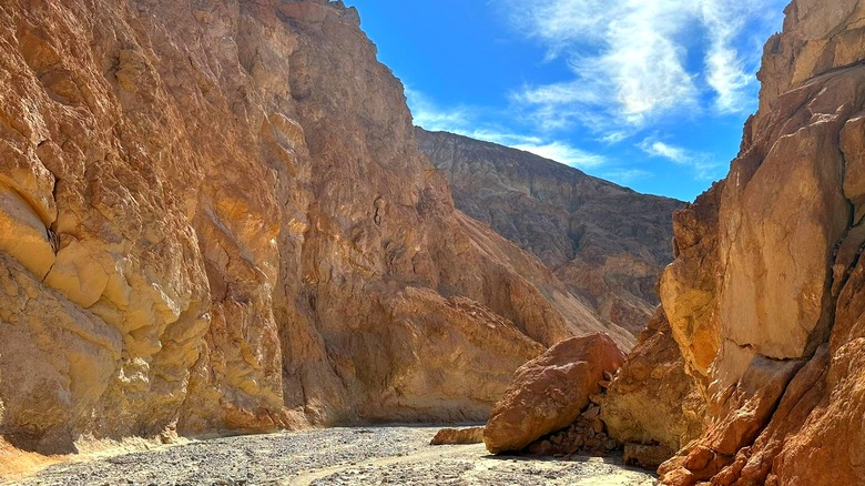The trail through Golden Canyon and Gower Gulch in Death Valley National Park