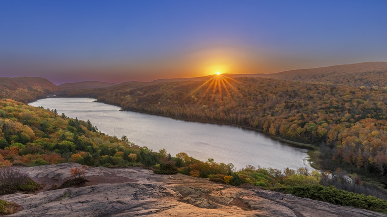 Lake of the Clouds, located in Michigan's Porcupine Mountains Wilderness State Park in the Upper Peninsula