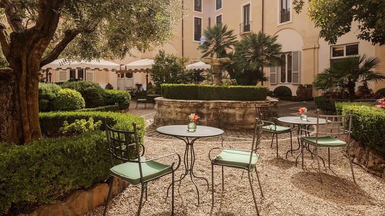 Serene gardens of Donna Camilla Savelli in Trastevere, Rome