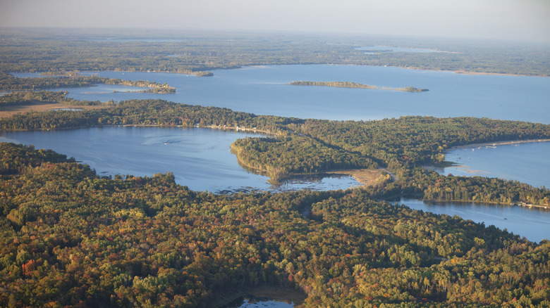 Many lakes near Brainerd, MN