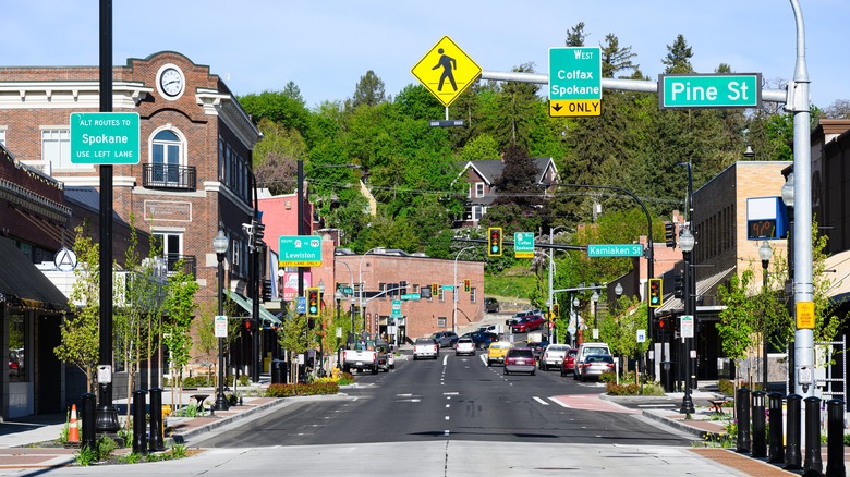 Main street in Pullman, Washington