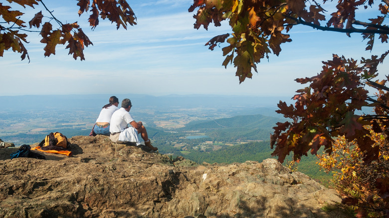 View of the Shenandoah Valley and Blue Ridge Mountains from Little Stony Man Cliffs, Shenandoah National Park
