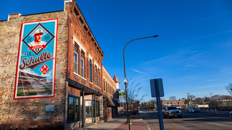 A street scene of downtown Belvidere in Illinois