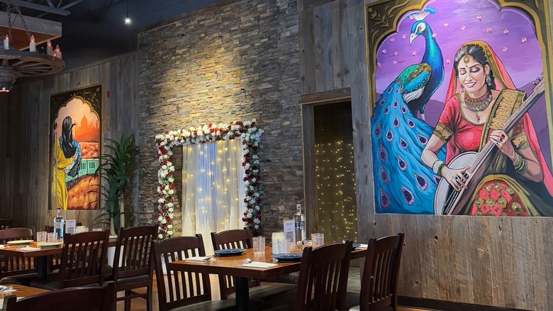 Interior of Musafir Kitchen & Bar in Brampton, Ontario