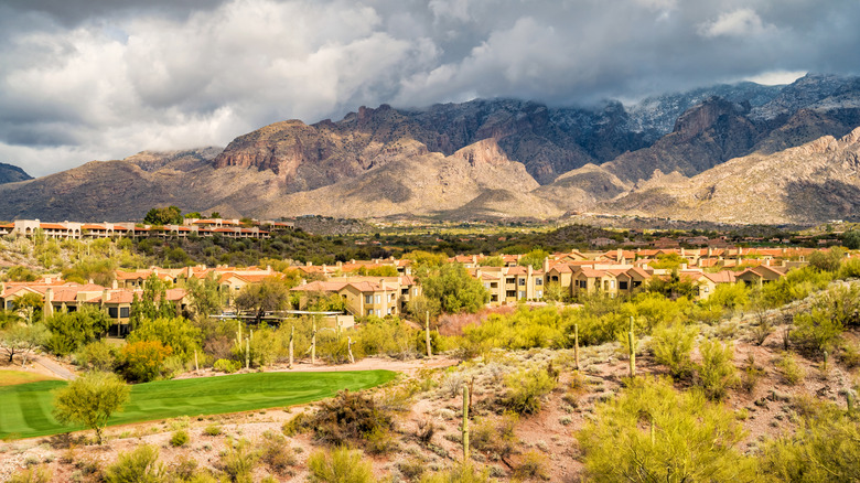 Clouds over Catalina Foothills in Tucson