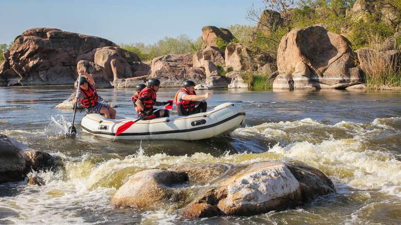 Rafting along the Pacuare River in Costa Rica