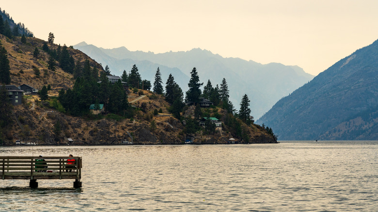 View of Lake Chelan from Twenty-Five Mile Creek State Park campground