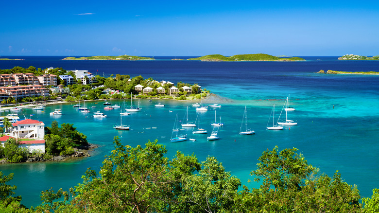 View of Cruz Bay in St. John