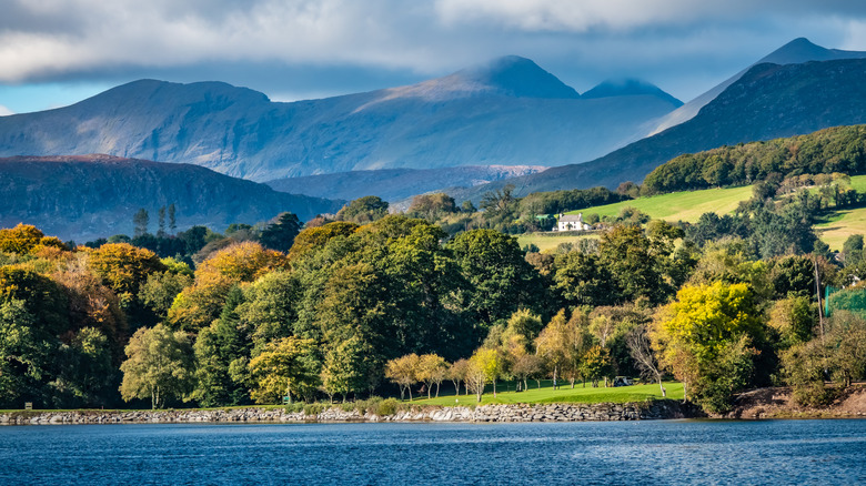 Kenmare Bay with mountains in the background, Kenmare, Ireland