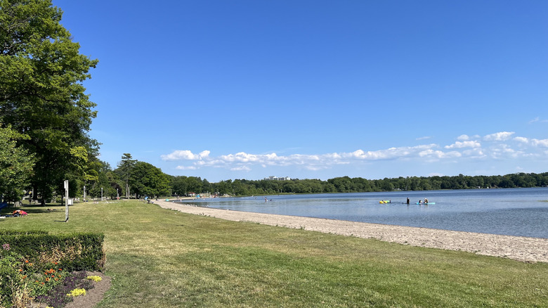 A view of Midland, Ontario's Little Lake shown from the shores of Little Lake Park