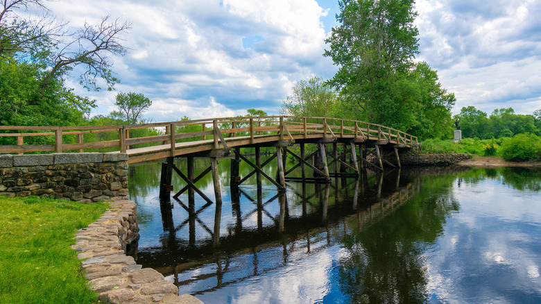 North Bridge in the Minute Man National Historical Park in Concord, Massachusetts