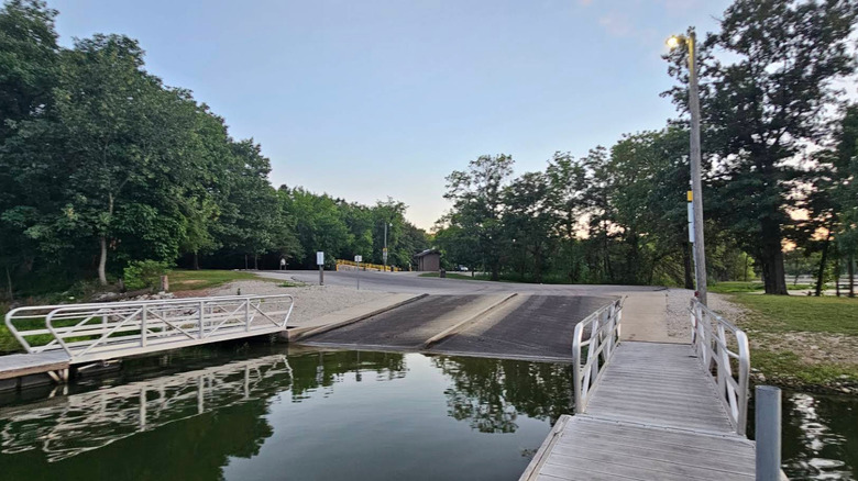 Boat ramp at Coffeen Lake