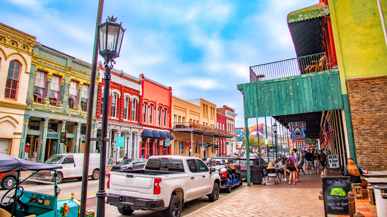 The historic downtown of Galveston