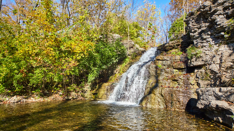 Waterfall at France Park, Indiana