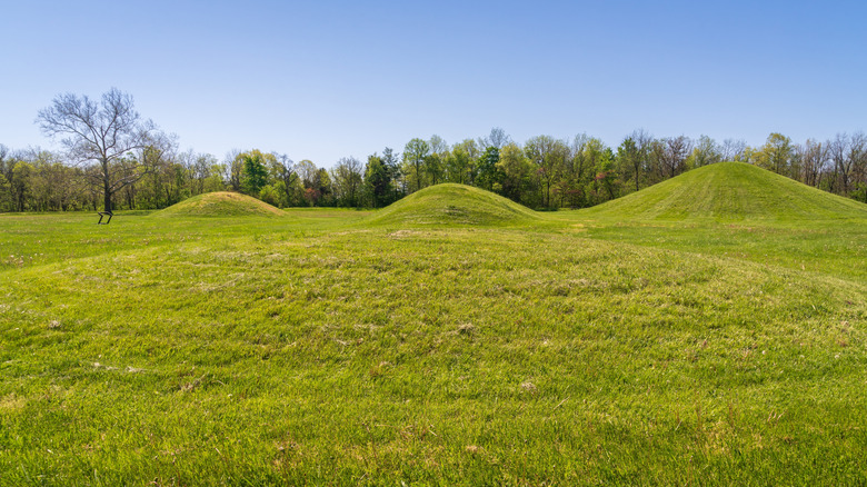 Earthworks at Hopewell Culture National Historical Park in Ohio