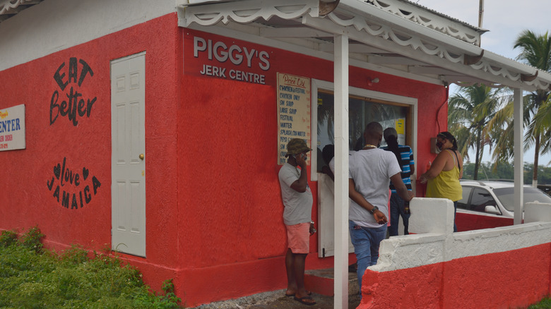 Jerk center in Jamaica