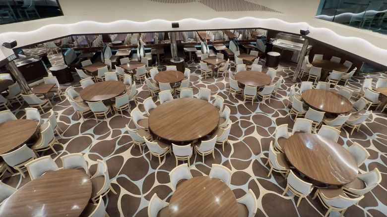 Dining area on Carnival cruise