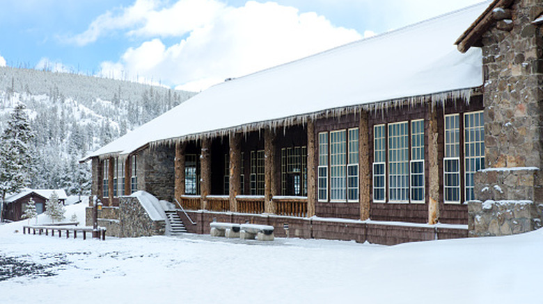 A lodge in Yellowstone