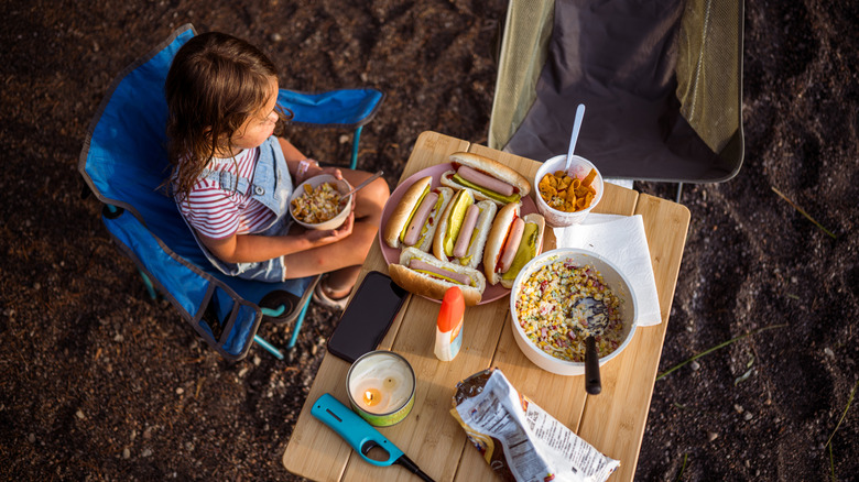 A family picnic in Yellowstone
