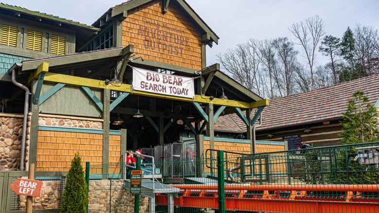 Entrance to the popular Big Bear Mountain roller coaster in the Dollywood theme park