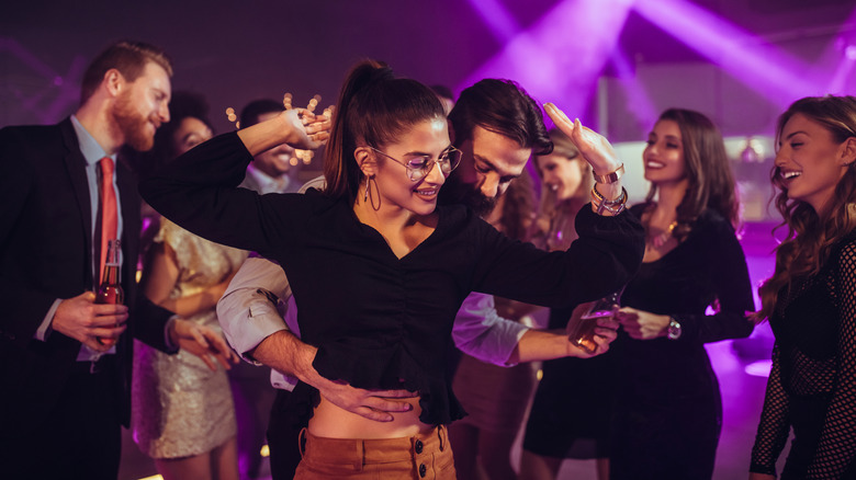 People dancing in a club